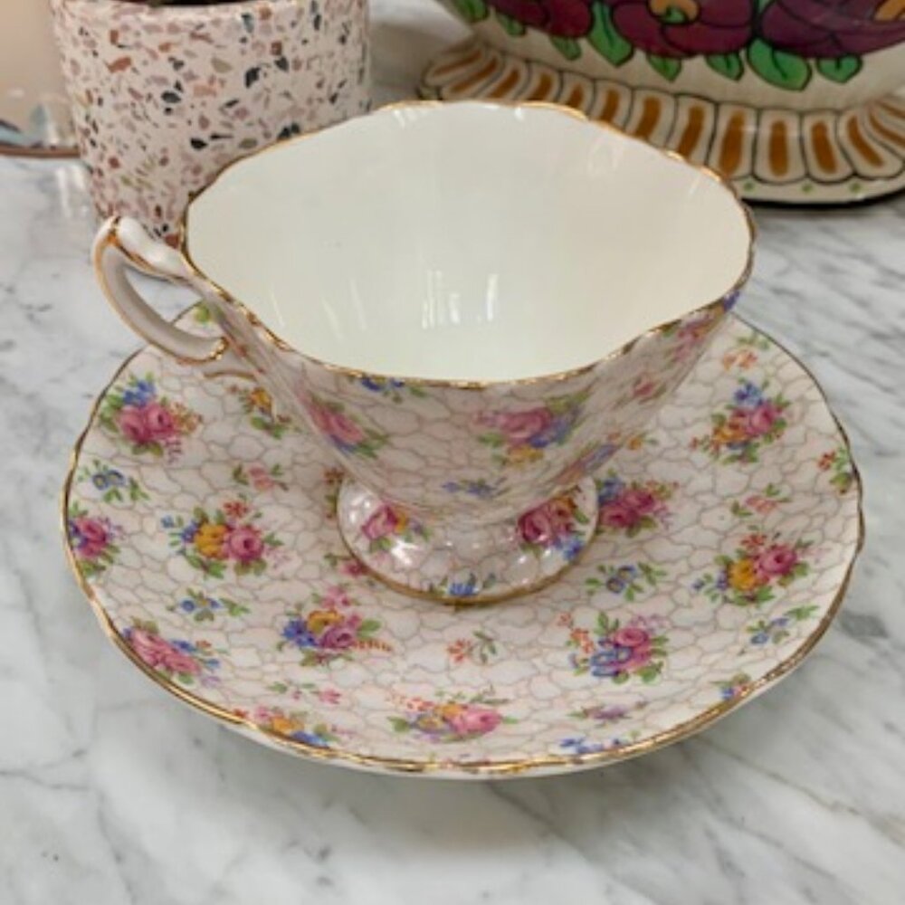 Vintage Hammersley Tea Cup and Saucer Set